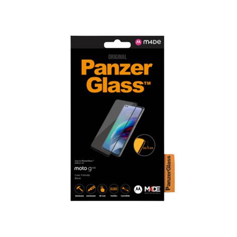 PanzerGlass | Screen protector - glass | Motorola Moto G100 | Tempered glass | Black | Transparent